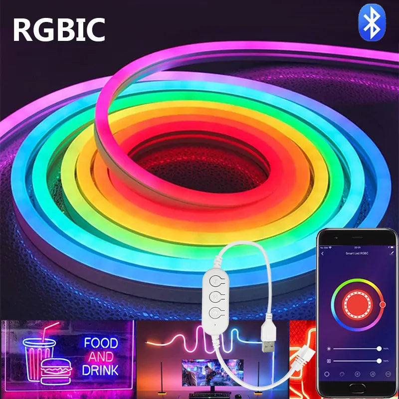 Neon Premium LED Strip Lights RGBIC can do everything !