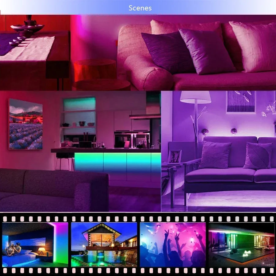 USB LED Strip Lights RGB APP Control Color