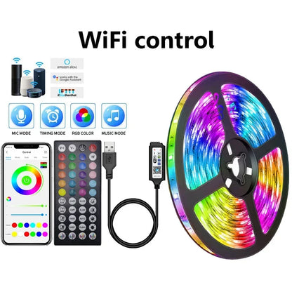 USB LED Strip Lights RGB APP Control Color