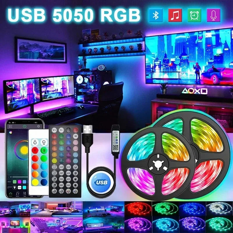 USB LED Strip Lights RGB APP Control Color